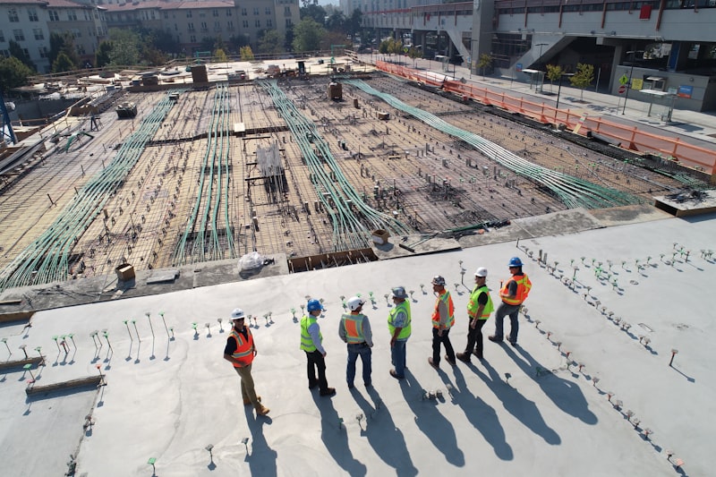 Commercial construction site